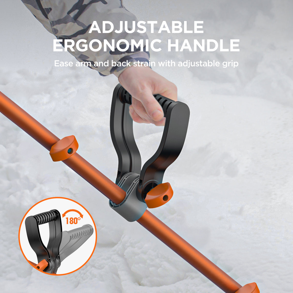 Handy+ 2*20V U20 4.0Ah 2.0Ah 12" Cordless Snow Shovel