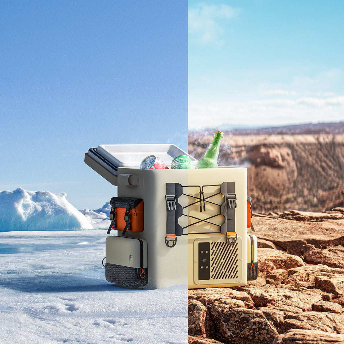 Litheli FrozenPack: The First Backpack Car Fridge|Includes 2 x 4.0Ah  Batteries options