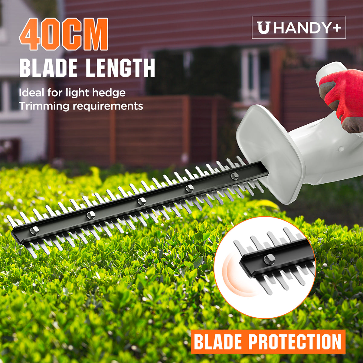 Handy+ 20V U20 2.0Ah SE Cordless Hedge Trimmer without Battery