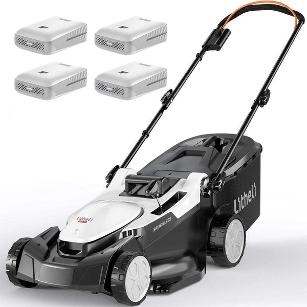 Powerful 40V Cordless Lawn Mower with dual 4.0Ah batteries for extended runtime