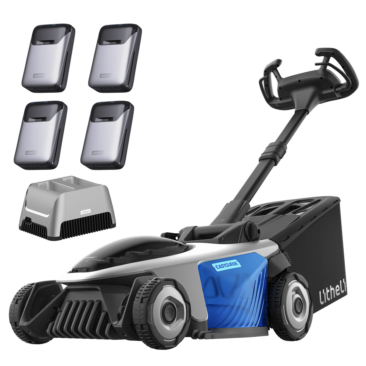 Litheli EASYSURGE™ 18.5" Lawn Mower | Includes 4 x 4.0Ah Ultra Batteries