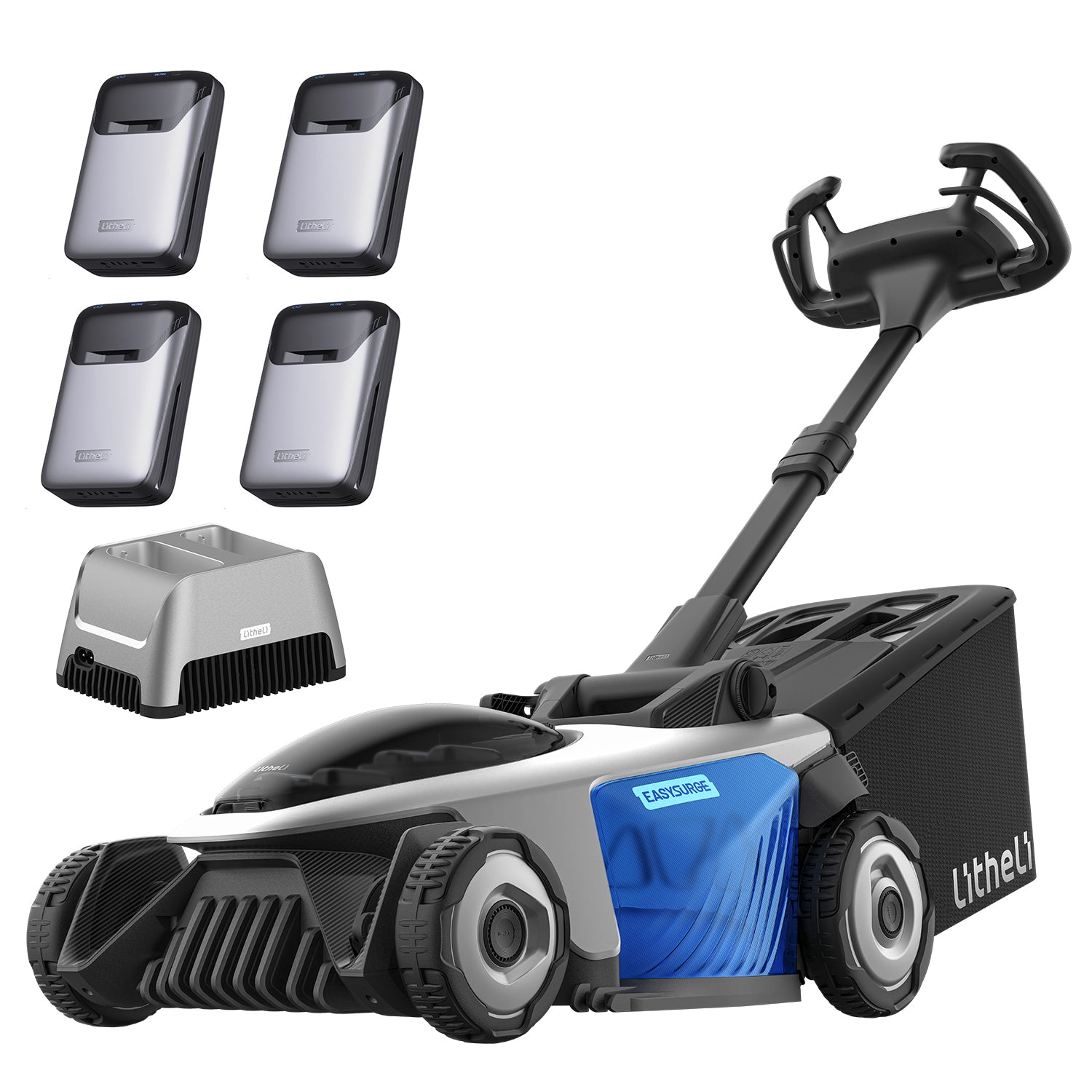 Litheli EASYSURGE™ 18.5" Lawn Mower | Includes 4 x 4.0Ah Ultra Batteries