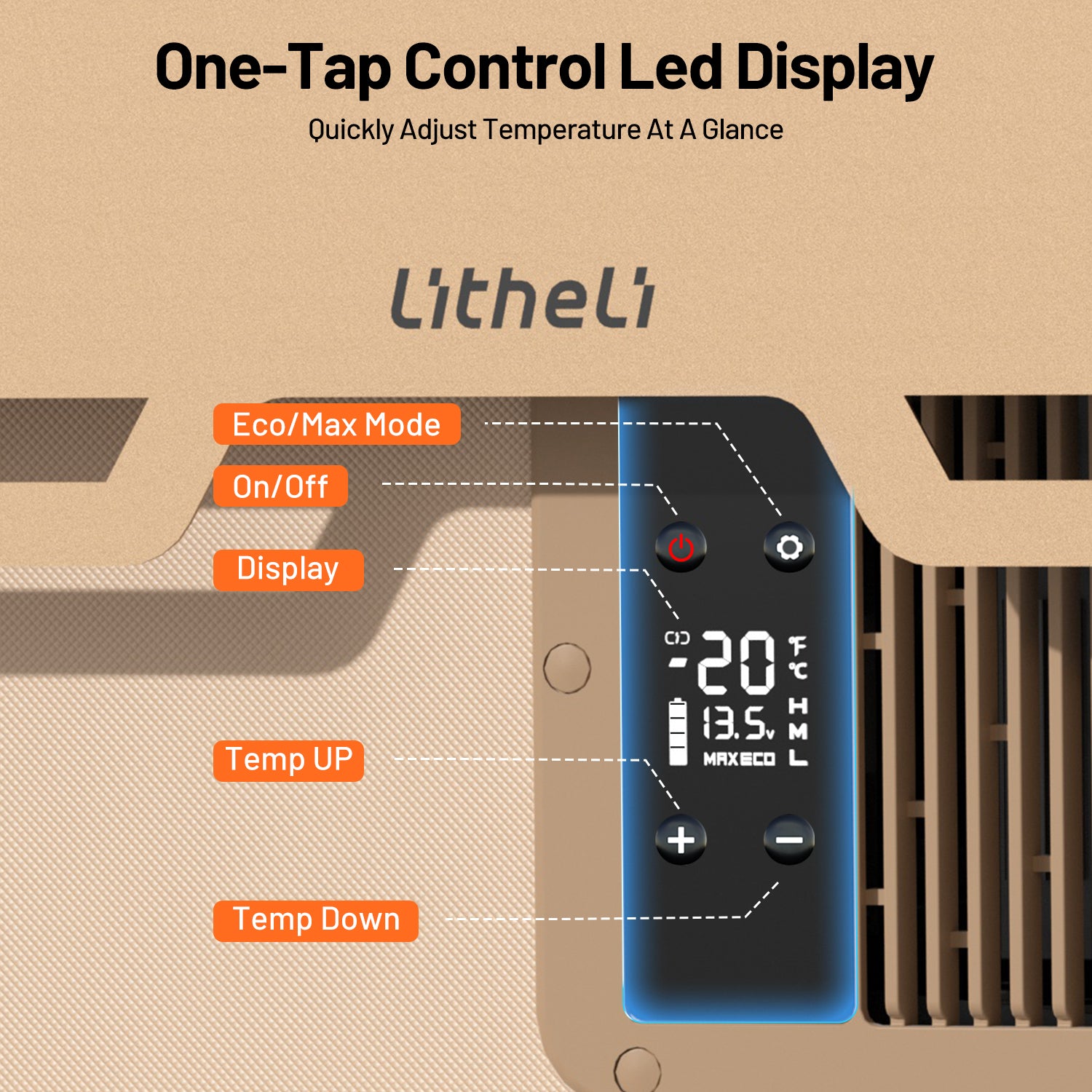 Litheli FrozenPack: The First Backpack Car Fridge | Includes 2 x 4.0Ah SE Batteries | 20L/21QT