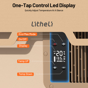 Litheli FrozenPack: The First Backpack Car Fridge | Includes 2 x 4.0Ah SE Batteries | 20L/21QT