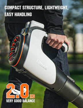 Litheli 2x20V 560CFM Brushless Leaf Blower, U20 Series Electric Leaf Blowers Battery Powered for Blowing Leaf, Dust, Snow, Debris, with 4.0Ah Portable Battery Included