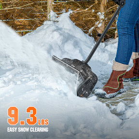 12" Brushless Cordless 20V Electric  Snow Shovel 2*4.0Ah Battery