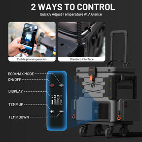 Litheli FrozenPack: The First Backpack Car Fridge | Includes 2 x 4.0Ah Batteries | 20L/21QT