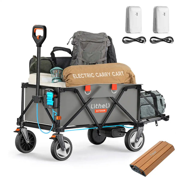 Durable utility cart fabric resists tearing and stands up to heavy outdoor use