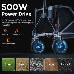 Litheli V140i SE: The Ultimate Electric Camping Wagon| With Various Color and Battery Options