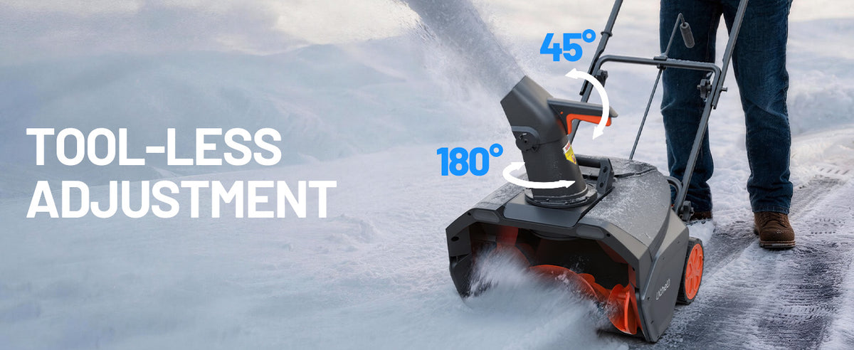 【Pre-Order】Litheli 20" Cordless Snow Blower, 20-Inch Brushless Snow Thrower with LED Lights, 180° Adjustable Chute & Foldable Handle
