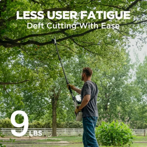 Litheli U20 Pole Saw for Tree Trimming, 8'' Electric Cordless Pole Saws, 27.5ft/s Cutting Speed with 2.5Ah Battery for Branch Cutting, Trimming, Pruning