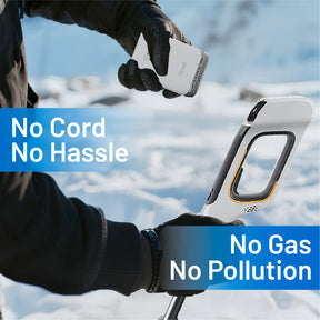 Litheli U20 Cordless Snow Shovel, 20V 12" Battery Powered Snow Thrower, Battery Snow Blower with Brushless Motor + 4.0Ah Portable Battery