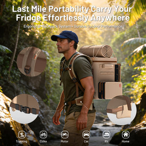 Litheli FrozenPack: The First Backpack Car Fridge | Includes 2 x 4.0Ah SE Batteries | 20L/21QT