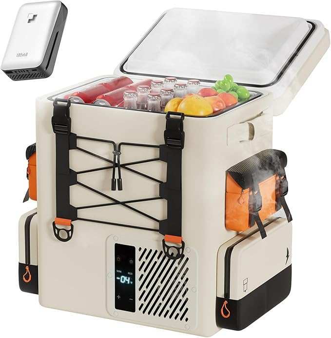 Litheli FrozenPack: The First Backpack Car Fridge|Includes 2 x 4.0Ah  Batteries options