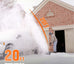 U20 2x20V 12" Brushed Cordless Snow Shovel | Includes 1x4.0Ah + 1x2.0Ah Batteries | 9.3lbs, 20ft Snow Throw