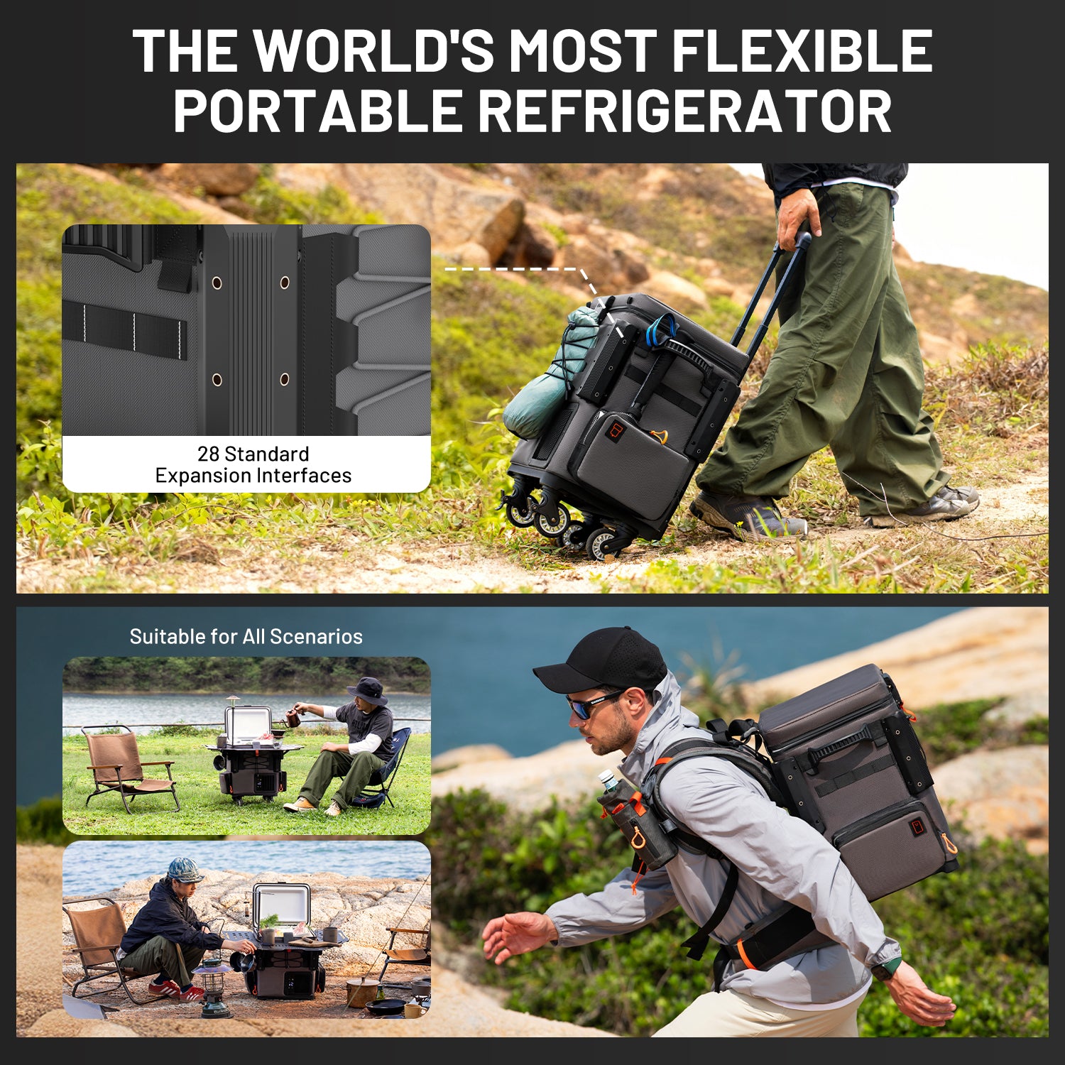 Litheli FrozenPack: The First Backpack Car Fridge | Includes 2 x 4.0Ah Batteries | 20L/21QT