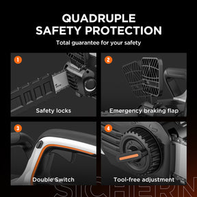 2×20V U20 2×2.0Ah Brushless Chainsaw without Battery