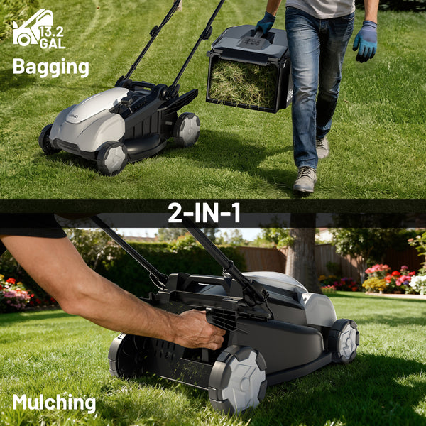 U20 40V 18"  Brushless Self-propelled Lawn Mower | Includes 2 × 5.0Ah Batteries