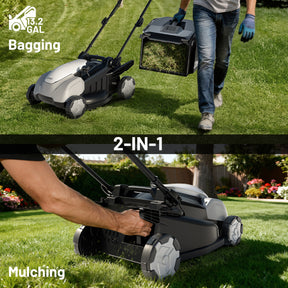 U20 40V 18"  Brushless Self-propelled Lawn Mower | Includes 2 × 5.0Ah Batteries
