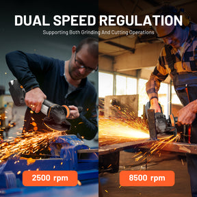 Litheli 20V Cordless Angle Grinder, 4.9″ Grinders Power Tools, Battery Cut-Off Tool, with 8500RPM Brushless Motor and 4.0 Ah Battery