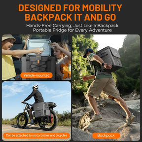Litheli FrozenPack: The First Backpack Car Fridge|Includes 2 x 4.0Ah SE  Batteries