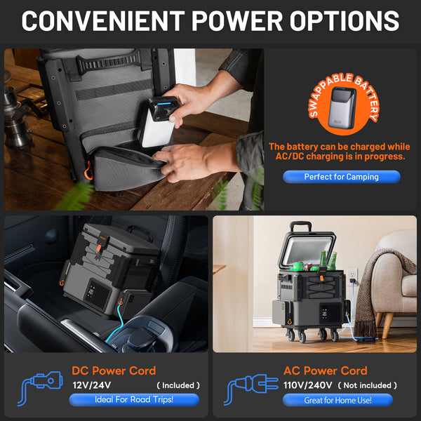Litheli FrozenPack: The First Backpack Car Fridge | Includes 2 x 4.0Ah Ultra Batteries | 20L/21QT
