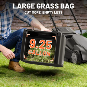 Litheli 20V Cordless Electric Lawn Mower, 13-Inch, Brushless Motor, 5-Position Height Adjustment, with 5.0Ah Battery, for Lawns & Gardens