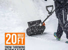 U20 2x20V 13" Brushless Cordless Snow Shovel | Lightweight, 18.4ft Snow Throw(Tool Only)