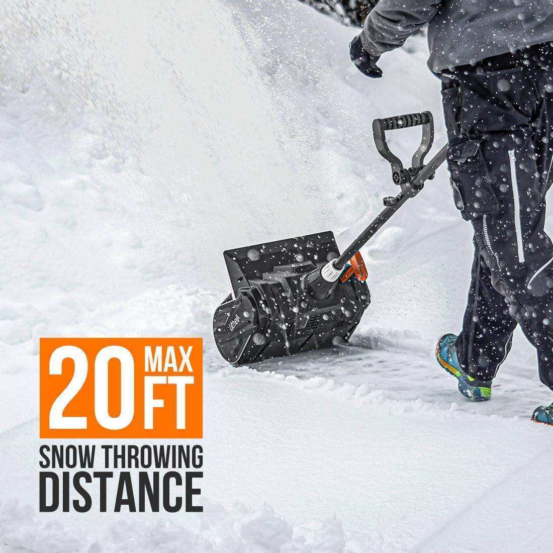 Litheli U20 40V Brushless Electric Cordless Snow Shovel with Battery