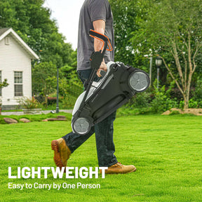 Litheli 2*20V 17.5" Cordless Lawn Mower, Cordless Brushless Self-Propelled Lawn Mower with 2*4.0Ah Battery