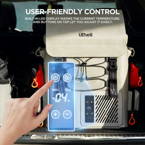 Litheli FrozenPack: The First Backpack Car Fridge|Includes 2 x 4.0Ah  Batteries options