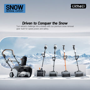 U20 20V 12" Brushed Cordless Snow Shovel | Includes 1×4.0Ah Battery | 10.1lbs, 20ft Snow Throw, Clears up to 3-car Driveways