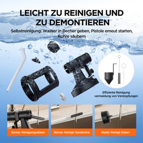 Litheli 20V HVLP Paint Sprayer with Brushless Motor,Cordless Paint Gun with 4.0 Ah Battery & 4 Nozzles & 800ml Container for Home Interior Exterior Car, Deck, Fence, Furniture