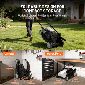 U20 40V 18"  Brushless Self-propelled Lawn Mower | Includes 2 × 5.0Ah Batteries