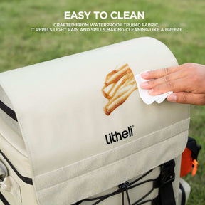 Litheli FrozenPack: The First Backpack Car Fridge|Includes 2 x 4.0Ah  Batteries options