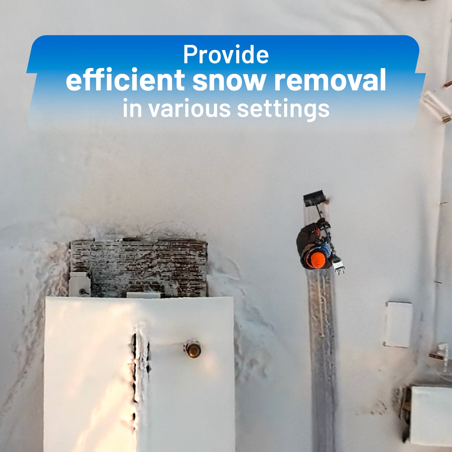 Litheli U20 Cordless Snow Shovel, 2*20V 12" Battery Powered Snow Thrower, Battery Snow Blower with Brushless Motor + 2*4.0Ah Portable Battery