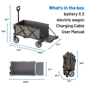 Litheli V140i SE Grey : The Ultimate Electric Camping Wagon|With 1 × 4.0Ah SE Battery