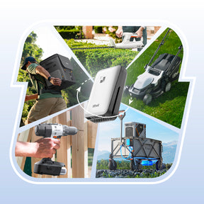 U20 2×20V 12" Brushless Cordless Snow Shovel | Includes 2×4.0Ah+2×4.0Ah SE Batteries | 12.77lbs, 25ft Snow Throw, Clears up to 9-car Driveways