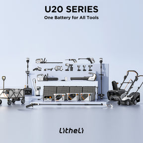 Litheli V100 Grey : Electric Collapsible Folding Outdoor Utility Wagon