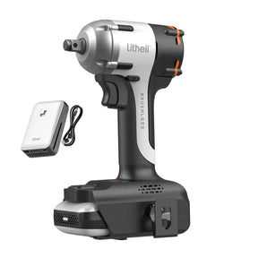 Litheli U20 20V Brushless Impact Wrench with 2.0Ah Battery – cordless power tool with durable brushless motor for automotive and DIY projects