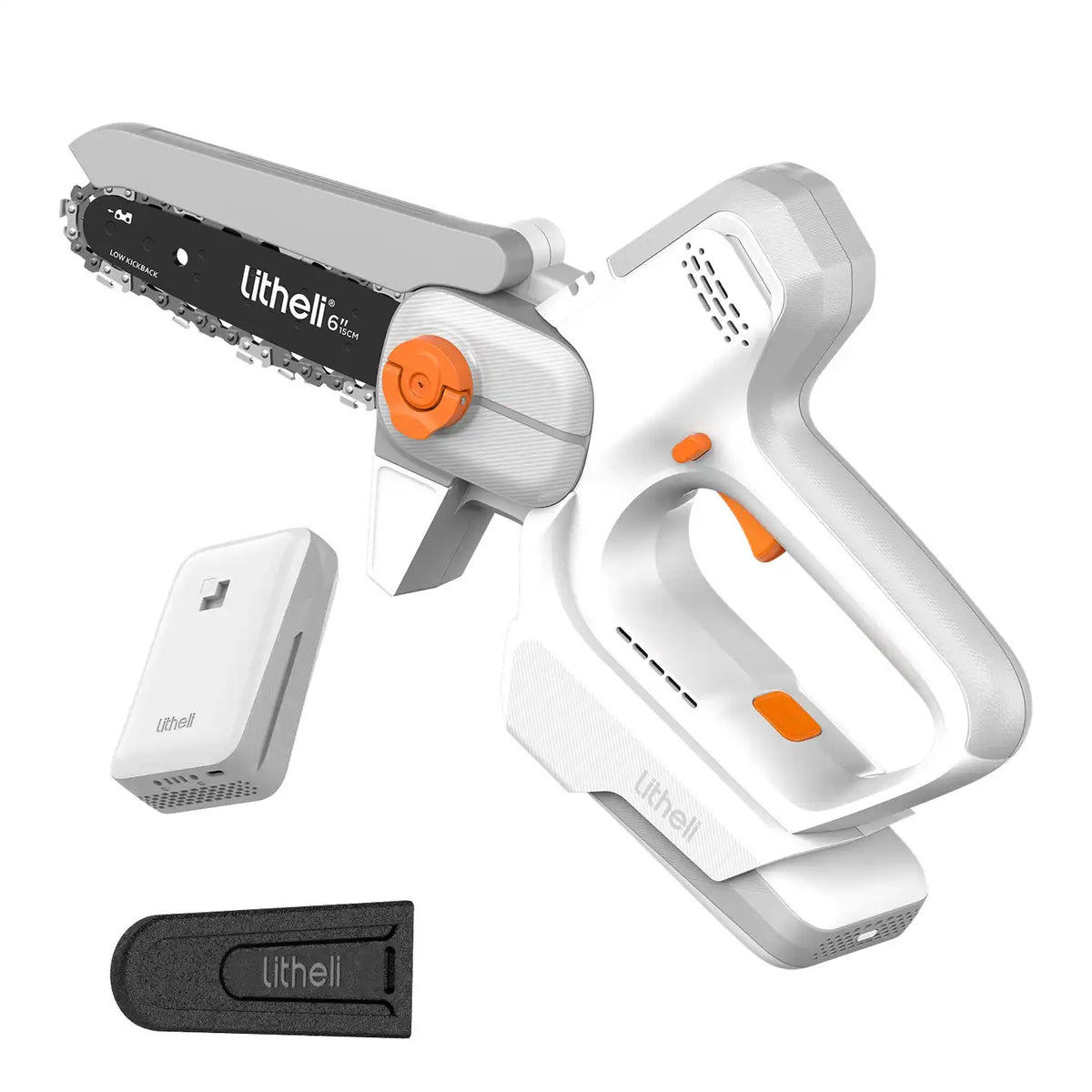 Litheli 6-Inch Cordless Mini Chainsaw with Battery – lightweight handheld chainsaw for pruning and trimming