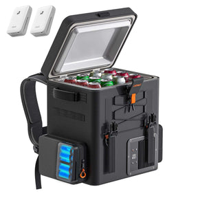 Litheli 16L Backpack Refrigerator, Portable Electric Fridge Freezer Compressor Cooler for Fast Cooling Down to -4°F with Ergonomic Backpack Design for Camping, Road Trips, RV, Boat, Beach