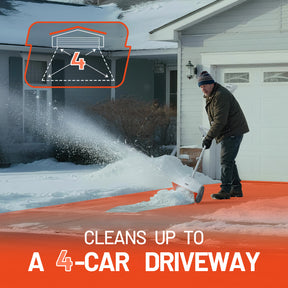 U20 20V 13" Brushless Cordless Snow Shovel | Includes 1×4.0Ah Battery | 10.3lbs, 20ft Snow Throw, Clears up to 4-car Driveways