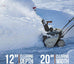U20 2×20V 20" Brushless Cordless Snow Blower |Includes 2x4.0Ah Batteries | 180° Chute, LED Headlights