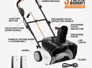 U20 2x20V 20" Brushless Cordless Snow Blower| 180° Chute, LED Headlights (Tool Only)