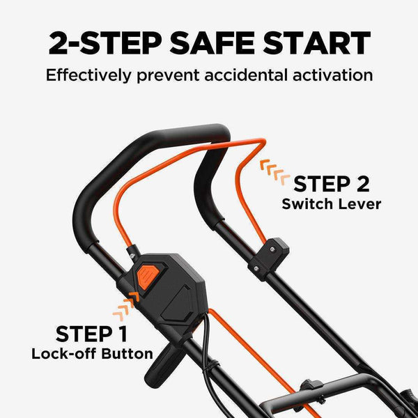 U20 2×20V 20" Brushless Cordless Snow Blower |Includes 2x4.0Ah Batteries | 180° Chute, LED Headlights