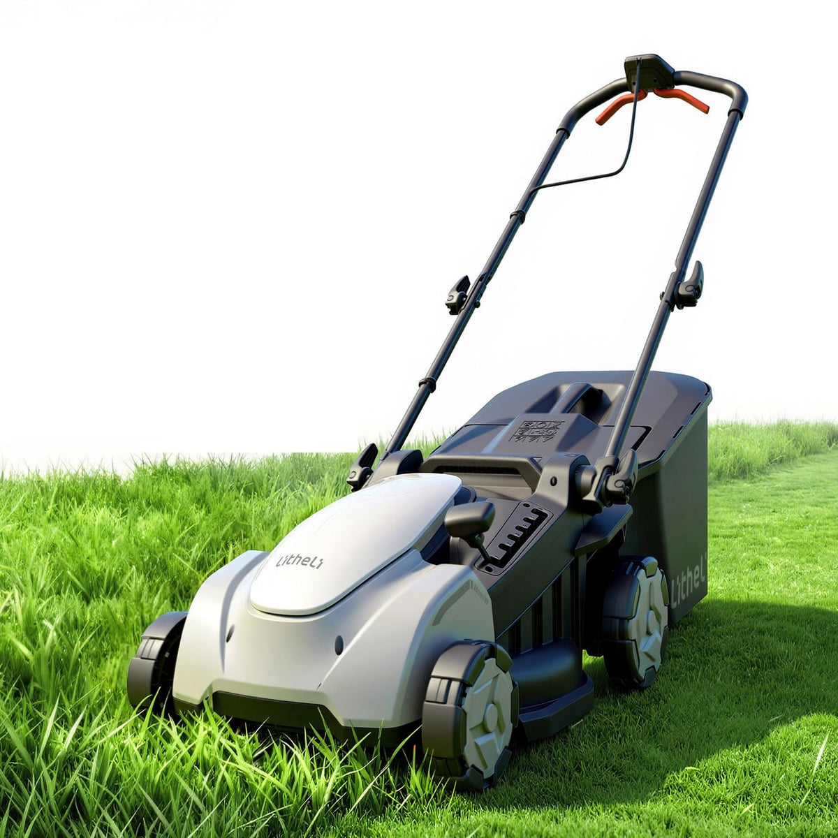 Litheli 40V Electric Lawn Mower 16″, Battery Push Mower with Brushless Motor, 6 Position Height Adjust, 2-in-1 Bagging & Mulching, Without Battery & Charger