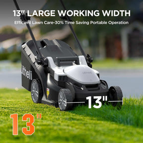 U20 20V 13" Brushless Lawn Mower | Includes 1 x 4.0Ah Batteries | Effortlessly Tackle Lawns up to 1600 Sq. Ft.