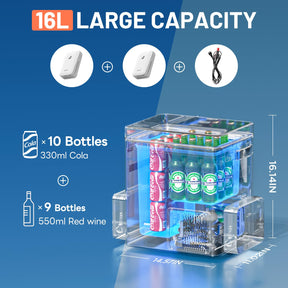 Litheli FrozenPack: The First Backpack Car Fridge | Includes 2 x 4.0Ah SE  Batteries | 20L/21QT