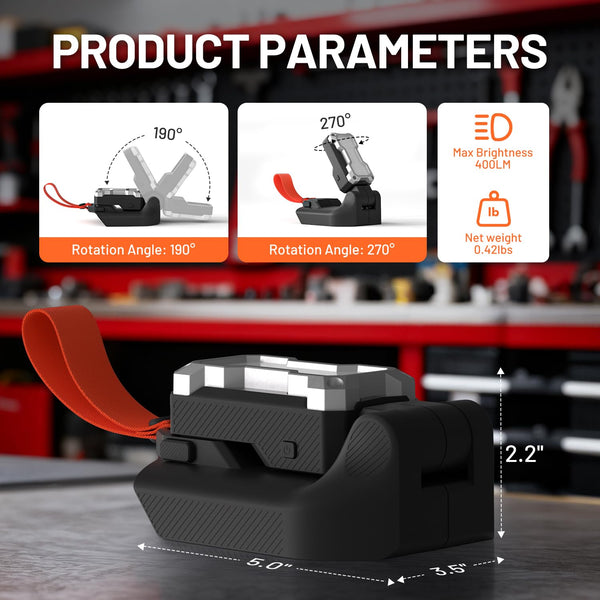 Litheli U20 20V Cordless LED Work Light Variants